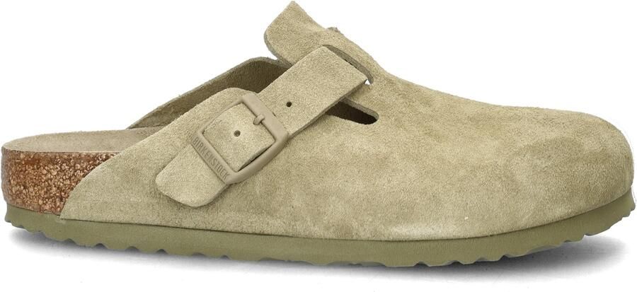 Birkenstock Suede Leather Boston Platte Schoenen Green - Foto 7