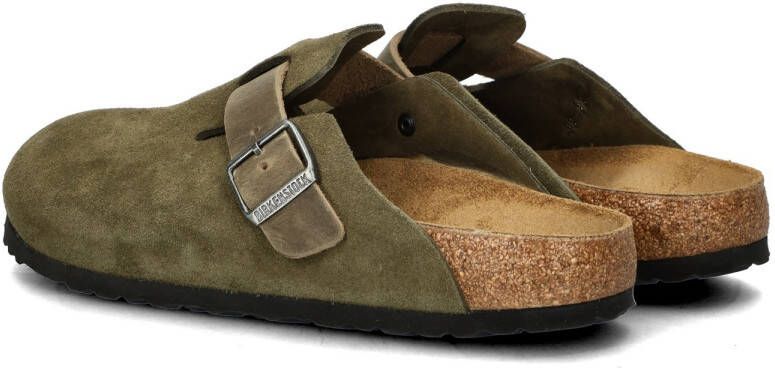 Birkenstock BOSTON SYNTHETICS Heren slippers Groen - Foto 7