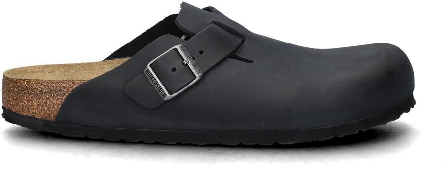 Birkenstock Boston Black narrow Fettleder Oiled Leather Unisex Pantoffels Zwart - Foto 20