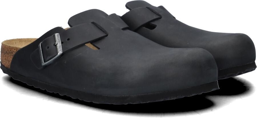 Birkenstock Boston Black narrow Fettleder Oiled Leather Unisex Pantoffels Zwart - Foto 7