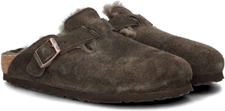 Birkenstock slipper BOSTON Shearling Mocca Seude Leather narrow - Foto 10