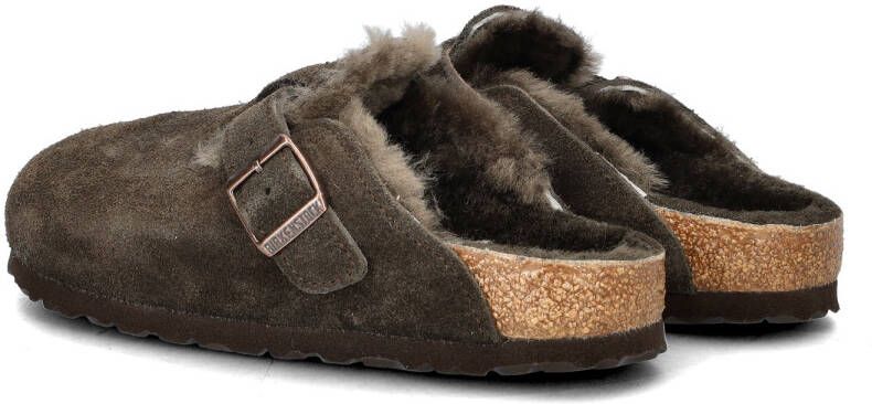 Birkenstock slipper BOSTON Shearling Mocca Seude Leather narrow - Foto 11