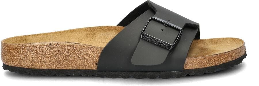 Birkenstock Satin Finish Sandal with Metal Buckle Black Dames - Foto 10