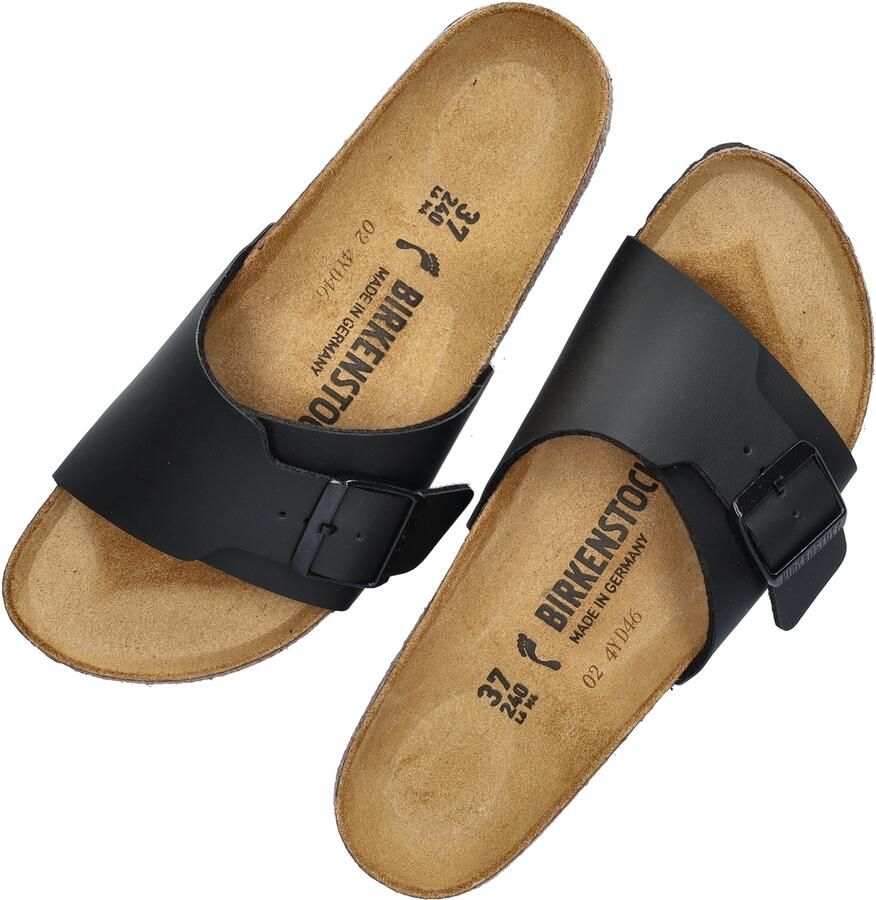 Birkenstock Satin Finish Sandal with Metal Buckle Black Dames - Foto 11