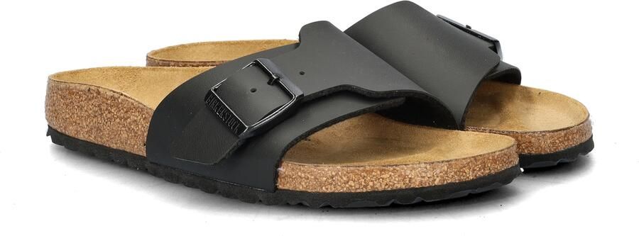 Birkenstock Satin Finish Sandal with Metal Buckle Black Dames - Foto 13