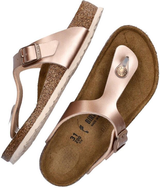 Birkenstock Gizeh Kids Slippers Electric Metallic Copper Regular fit | Goud | Imitatieleer - Foto 11