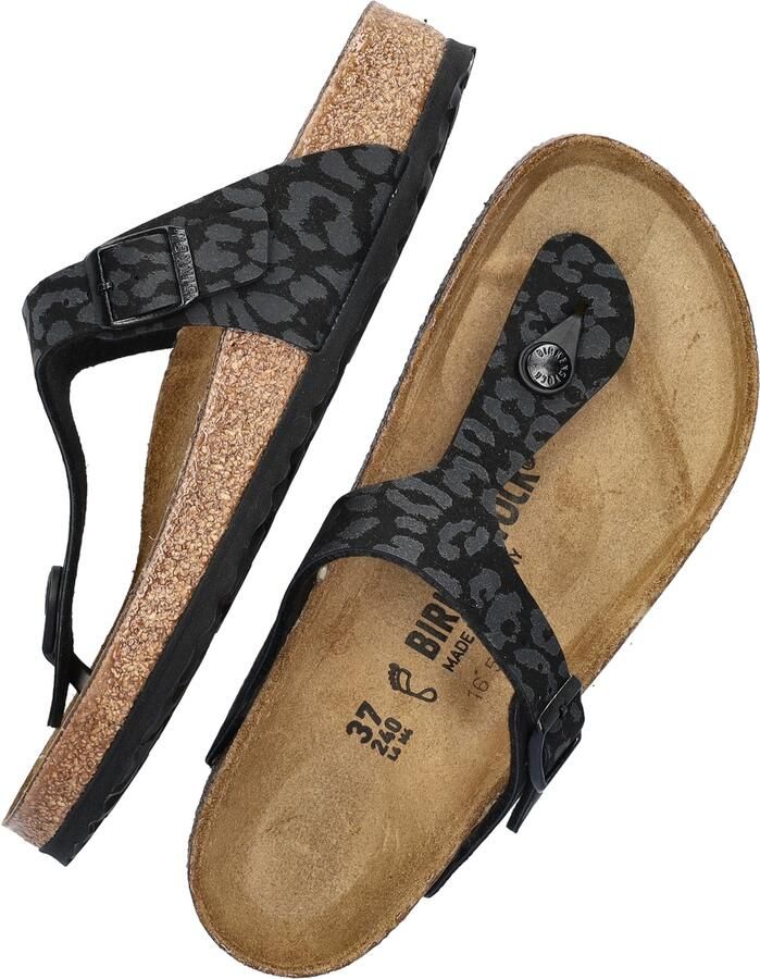 Birkenstock Women's Gizeh Synthetic Sandalen Regular bruin zwart - Foto 3