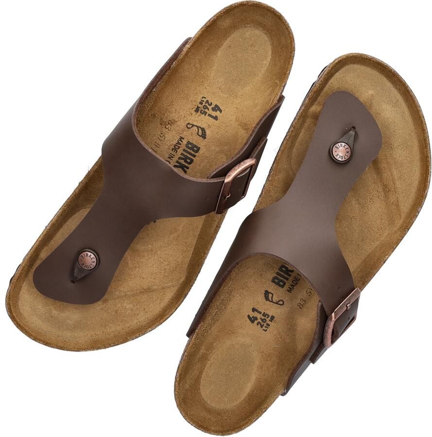 Birkenstock Ramses Habana regular Birko-Flor Nubuck Heren Teenslipper Nubuck Brown - Foto 4