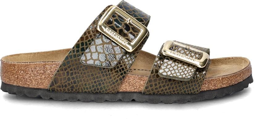 BIRKENSTOCK Slippers Dames Sydney Cushion Maat: 37 Materiaal: Leatherlook Kleur: Groen - Foto 5