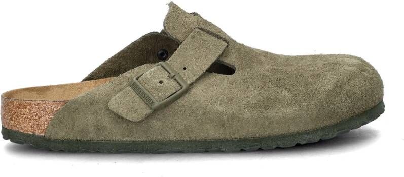 Birkenstock Sandalen Boston Suede Leather Narrow Thyme - Foto 4