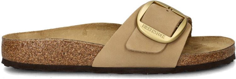 BIRKENSTOCK Slippers Dames Madrid Big Buckle Dames Maat: 42 Materiaal: Suède Kleur: Zand - Foto 4