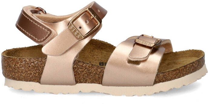 Birkenstock Rio AS Kids Birko-Flor Narrow Fit Electric Metallic Copper - Foto 3