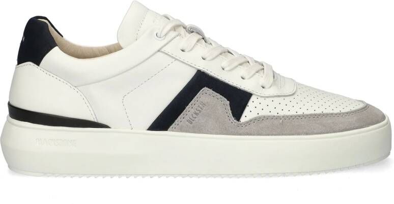 Blackstone MARBLE COLTON DG513 White Dark Blue Sneaker (low) Heren White