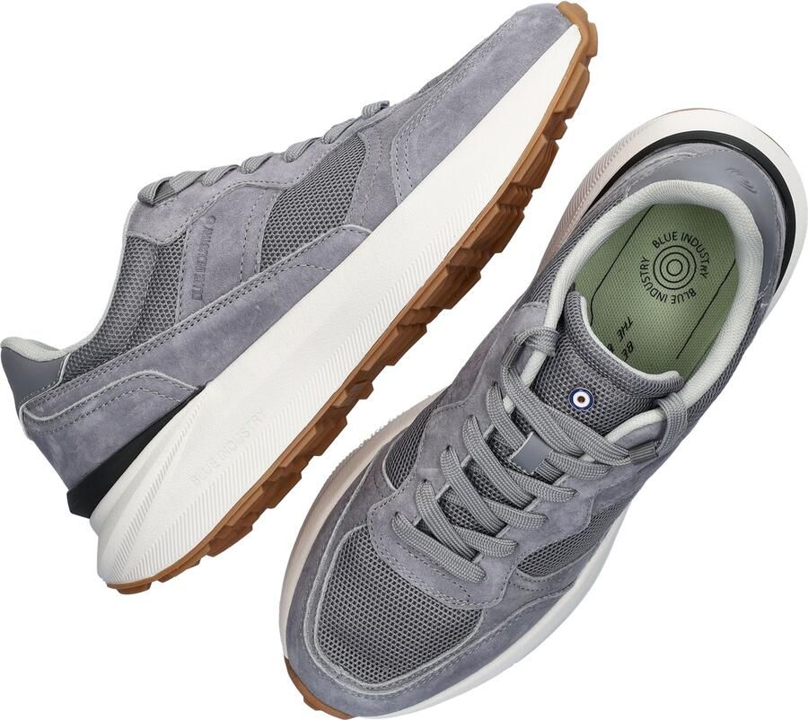 Blue Industry grijze suède heren sneakers Blue Jogger - Foto 6
