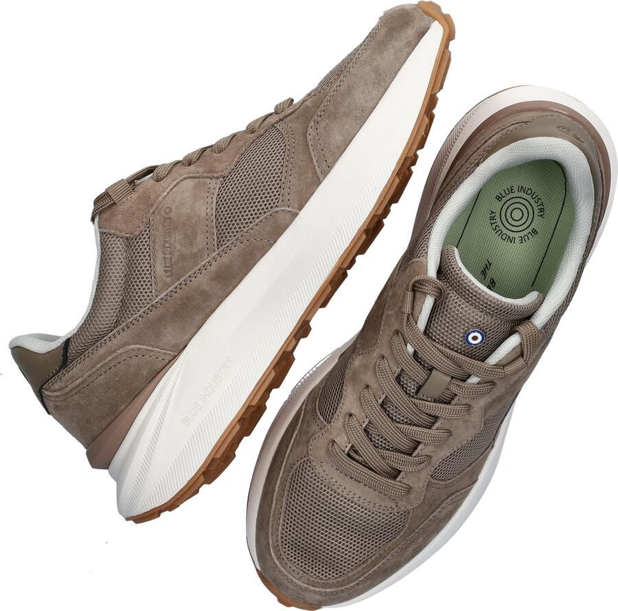 Blue Industry taupe suède heren sneakers Blue Jogger - Foto 6