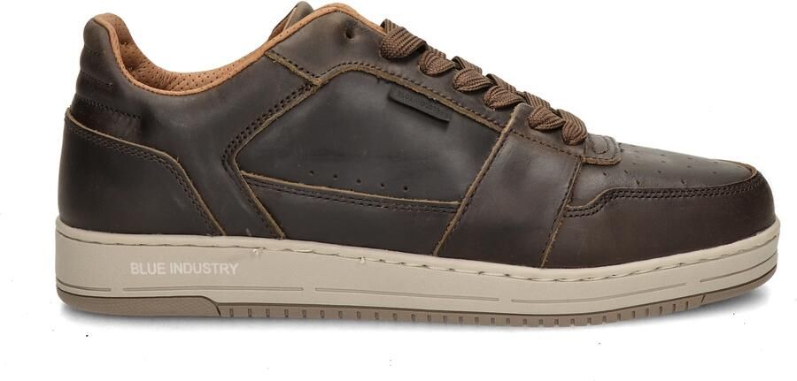 Blue Industry Sunday Cup donkerbruine leren heren sneakers - Foto 2