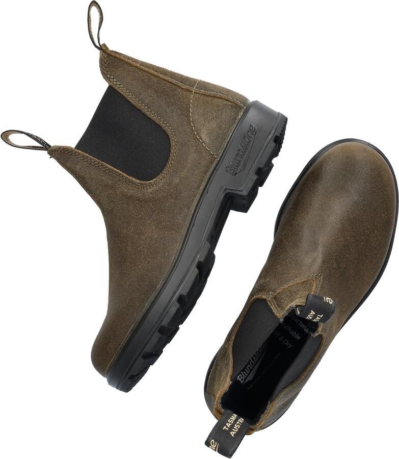 Blundstone Chelsea Laarzen Loop in Stijl met Dark Olive Breast Beatle El Side Boot Input Crust Groen Unisex - Foto 19