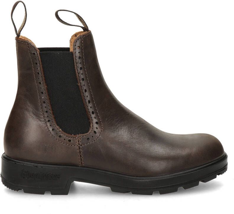BLUNDSTONE Original High Top leren chelsea boots donkerbruin - Foto 2