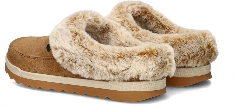 Bobs Bob's Skechers Cozy Chill dames pantoffels Cognac - Foto 7