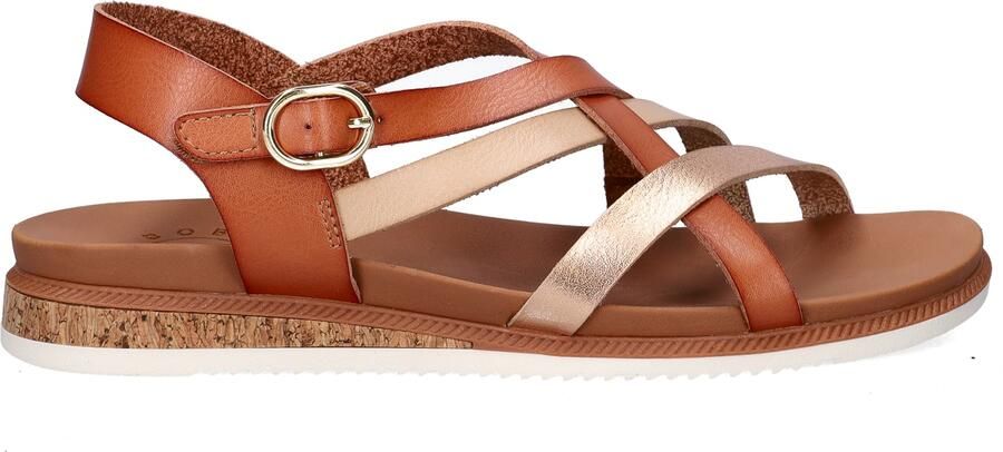 Skechers DESERT KISS LOW PEAK RANK Dames Sandalen Chestnut - Foto 3
