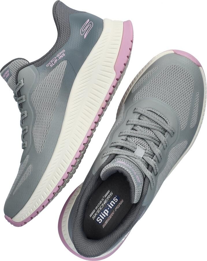 Bobs Skechers Hands Free Slip-In Squad dames sneaker Licht grijs - Foto 2