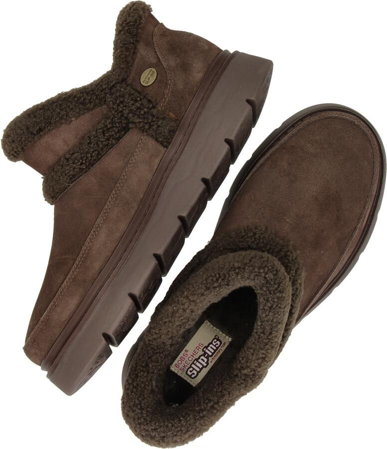Skechers dames leren enkellaarzen bruin Keepsakes Lite Winter Snug 114895 Choc - Foto 2