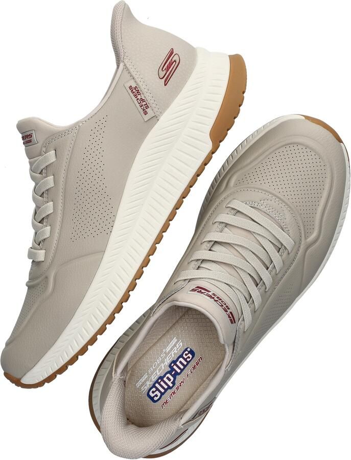Bobs Hands Free Slip-Ins Squad 4 heren sneaker Beige - Foto 3