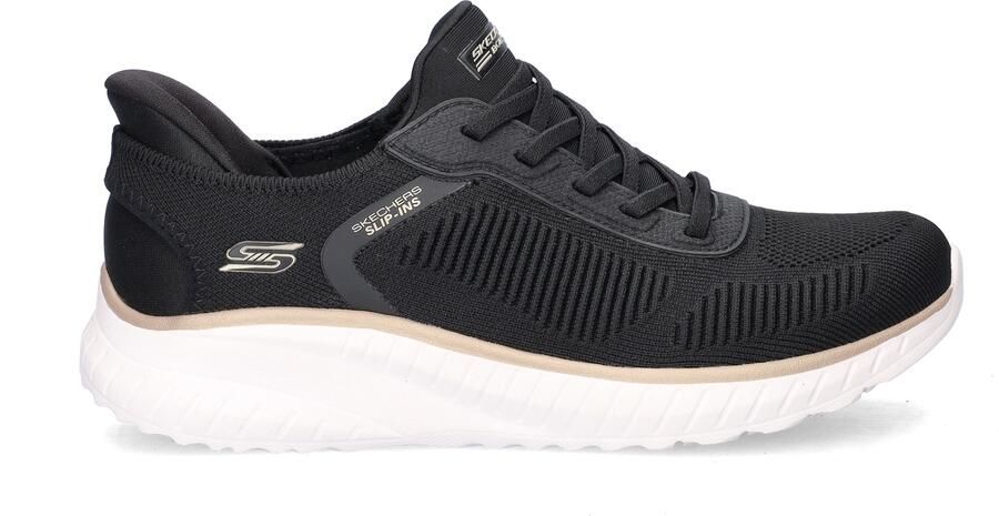 Skechers Slip-ins: BOBS Sport Wide Fit dames sneakers zwart wit Extra comfort Memory Foam - Foto 2