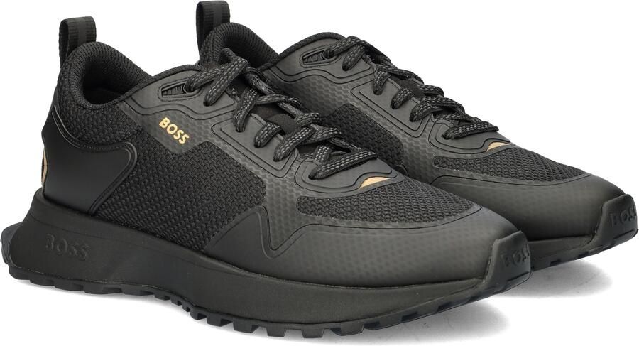 BOSS Lage Sneakers Heren Jonah Runn Maat: 41 Materiaal: Leer Kleur: Zwart - Foto 5