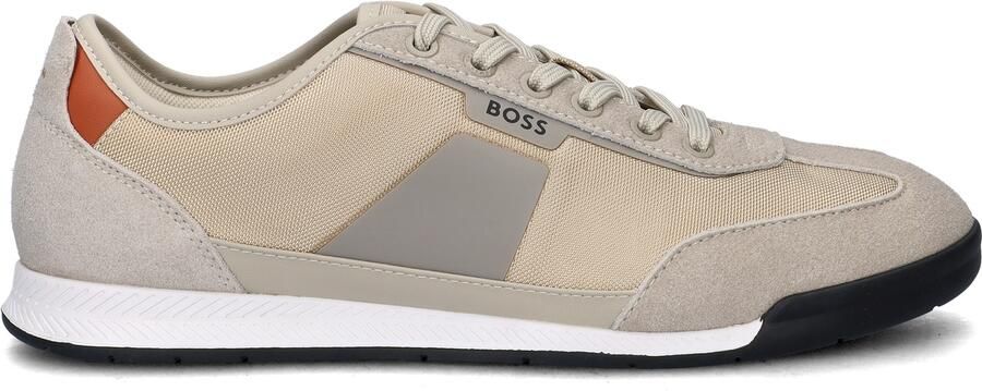 Boss Low-top sneaker met suède-look-applicaties model 'NITAN_LOWP_NYMITH'
