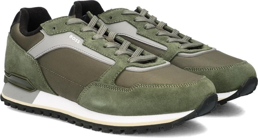 BOSS Lage Sneakers Heren Parkour-l_runn Maat: 41 Materiaal: Suède Kleur: Groen - Foto 4