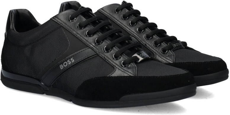 BOSS Lage Sneakers Heren Saturn Lowp Maat: 44 Materiaal: Textiel Kleur: Zwart - Foto 5