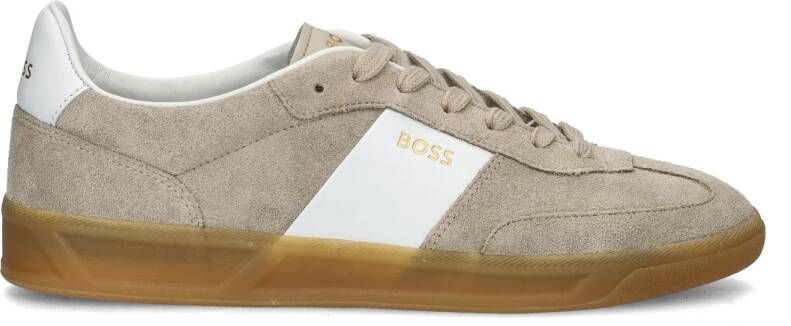 BOSS Lage Sneakers Heren Brandon_tenn Maat: 45 Materiaal: Suède Kleur: Beige - Foto 4