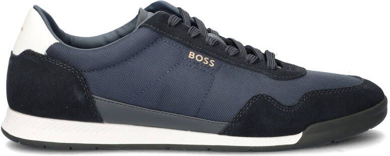 Boss Sneakers met labeldetails model 'Titanium'