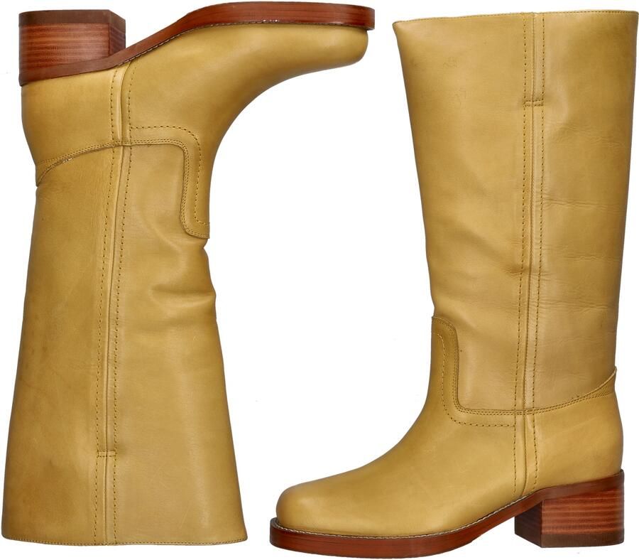 Bronx dames hoge laars Oker geel - Foto 3