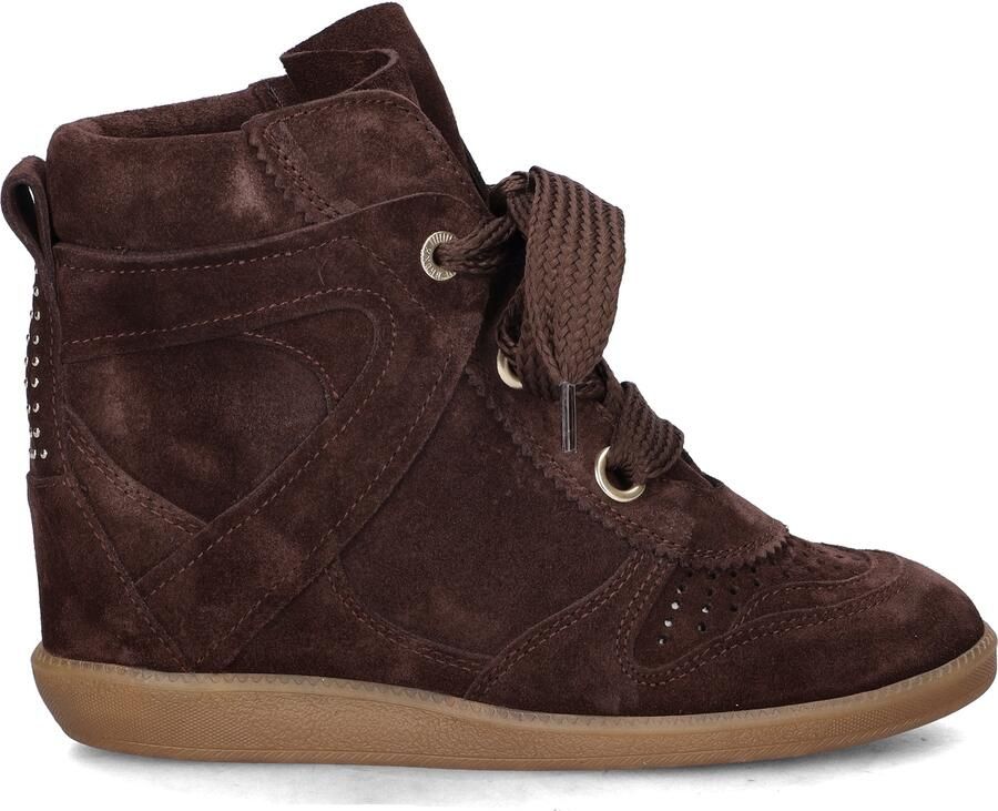 Bronx dames sneaker sleehak Jae-yy suede bruin - Foto 2