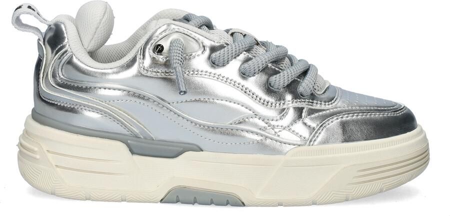 Brx by BRONX Sneakers laag 'Skat-Err' zilver