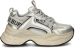 Buffalo Sneakers Baskets femme Para Vegan Nappa Mesh - Zilver