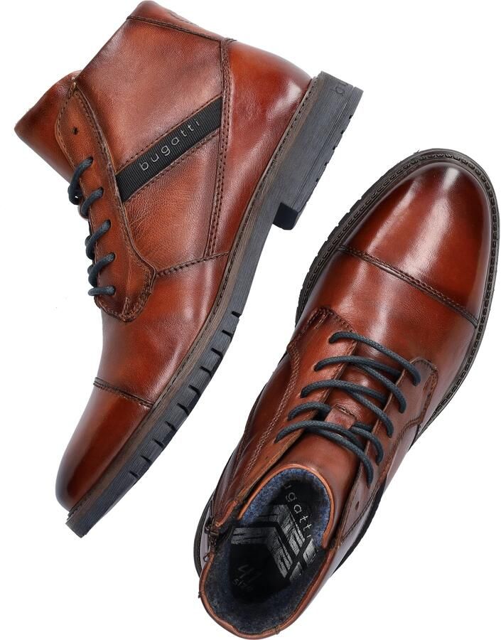 Bugatti Caj leren veterboots cognac - Foto 4