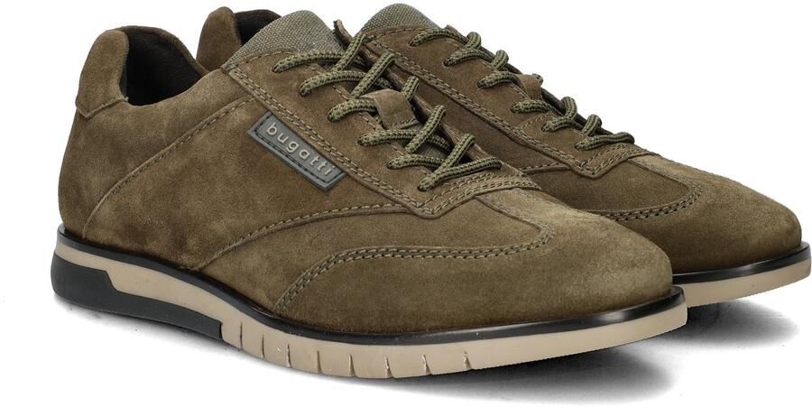 Bugatti Delron suède sneakers groen - Foto 3
