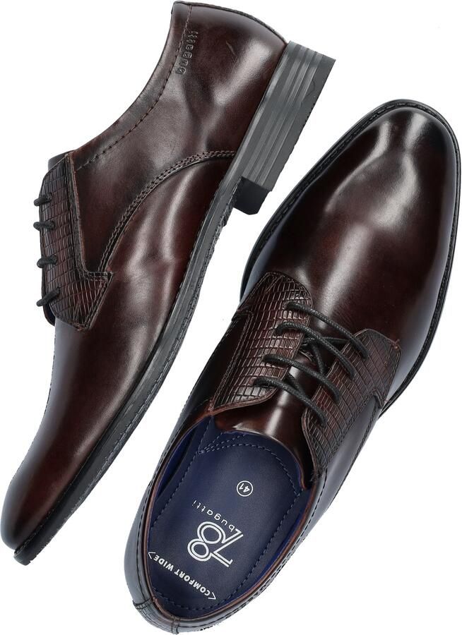 Bugatti leren veterschoenen bruin - Foto 5