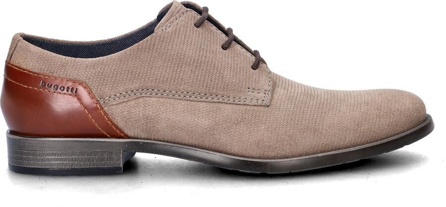 Bugatti suède veterschoenen taupe cognac - Foto 4