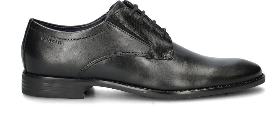 Bugatti leren veterschoenen zwart