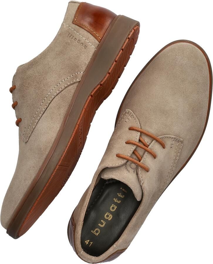 Bugatti Lewis suède veterschoenen beige - Foto 5