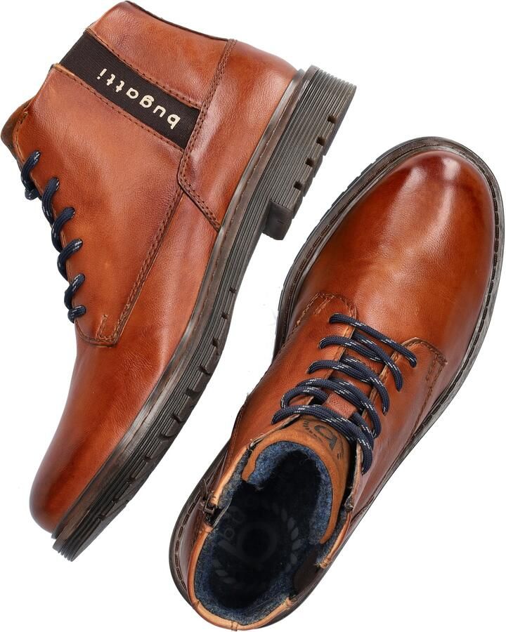 Bugatti leren veterboots cognac - Foto 4