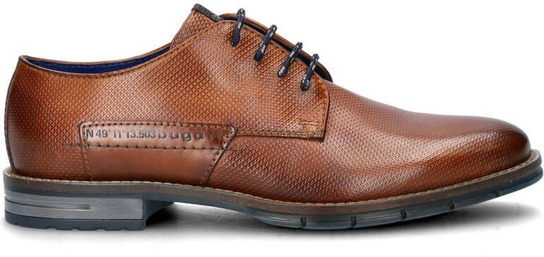 Bugatti leren veterschoenen cognac - Foto 2
