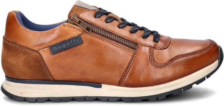 Bugatti leren sneakers cognac - Foto 2