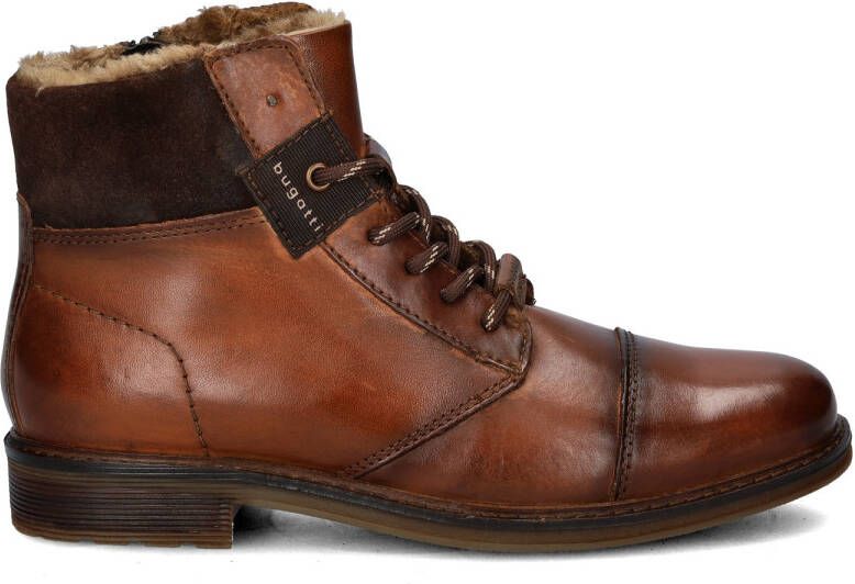 Bugatti Mirato gevoerde leren veterboots cognac