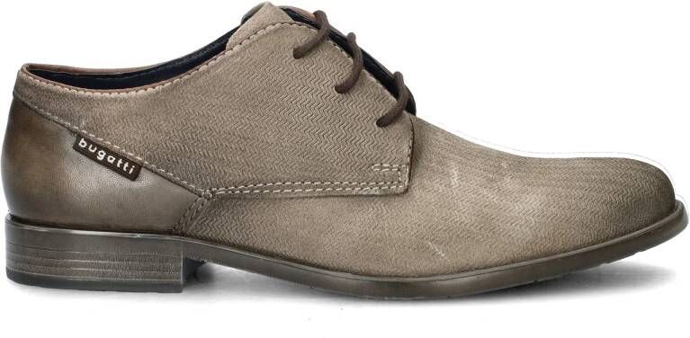 Bugatti suède veterschoenen taupe - Foto 3
