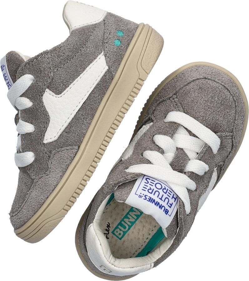 BunniesJR 226206-484 Jongens Lage Sneakers Grijs Leer Veters - Foto 5